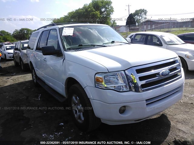 1FMFK15529EB07111 - 2009 FORD EXPEDITION EL XLT WHITE photo 1