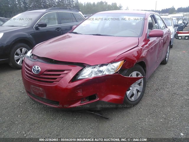 4T1BE46K47U132476 - 2007 TOYOTA CAMRY NEW GENERATION CE/LE/XLE/SE RED photo 2