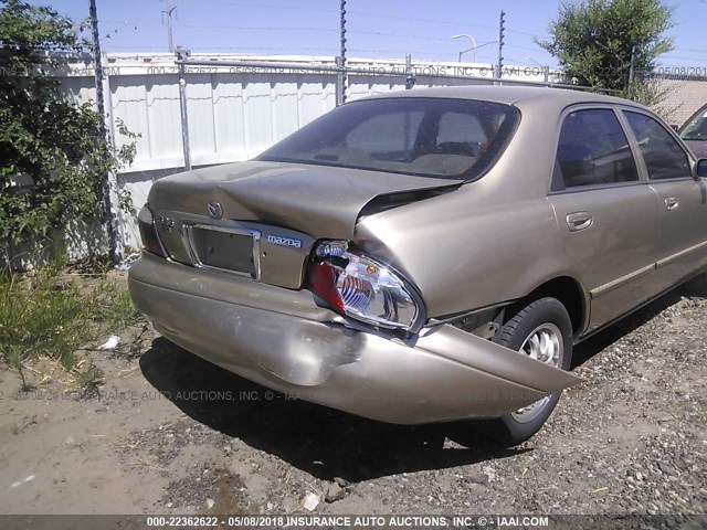 1YVGF22C015220544 - 2001 MAZDA 626 ES/LX GOLD photo 6