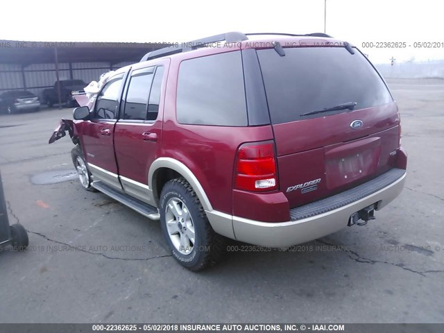 1FMDU74K95UA04070 - 2005 FORD EXPLORER EDDIE BAUER RED photo 3