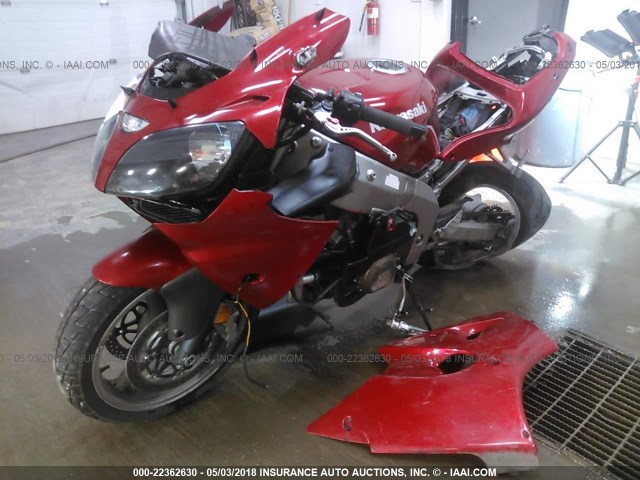 JKAZX4J187A069678 - 2007 KAWASAKI ZX600 J1 RED photo 2