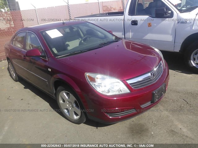 1G8ZS57N97F302257 - 2007 SATURN AURA XE RED photo 1