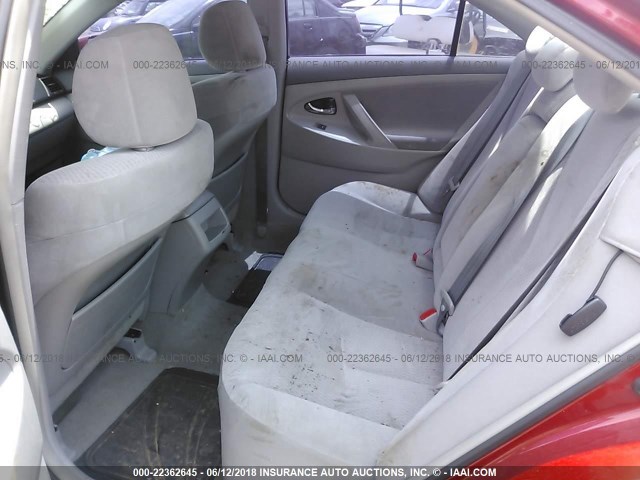 4T4BF3EK0AR056230 - 2010 TOYOTA CAMRY SE/LE/XLE RED photo 8
