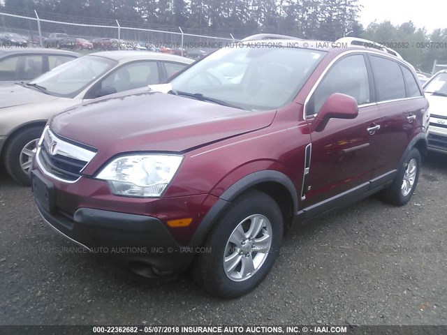 3GSDL43N88S589475 - 2008 SATURN VUE XE RED photo 2