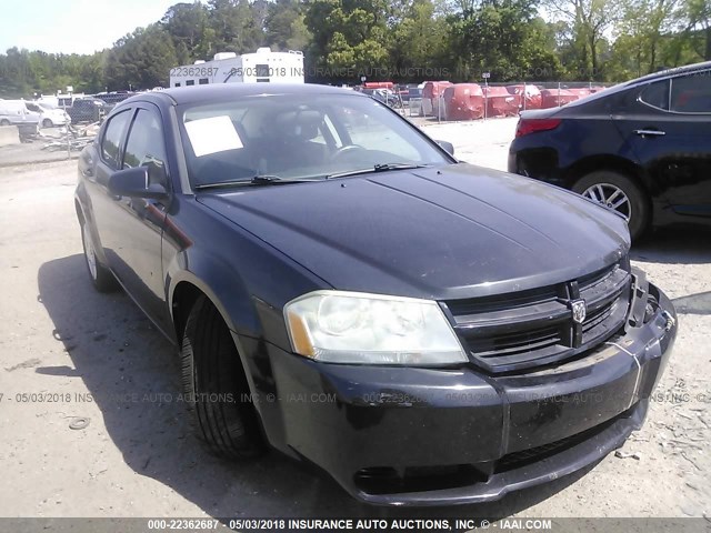 1B3CC4FB6AN142282 - 2010 DODGE AVENGER SXT BLACK photo 1