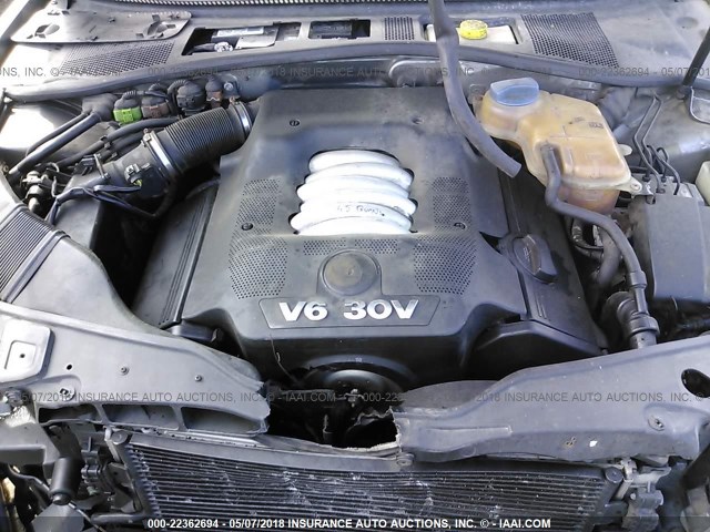 WVWRH63B72P349232 - 2002 VOLKSWAGEN PASSAT GLX 灰色 照片 10