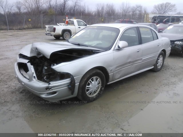 1G4HP52K85U263164 - 2005 BUICK LESABRE CUSTOM GRAY photo 2