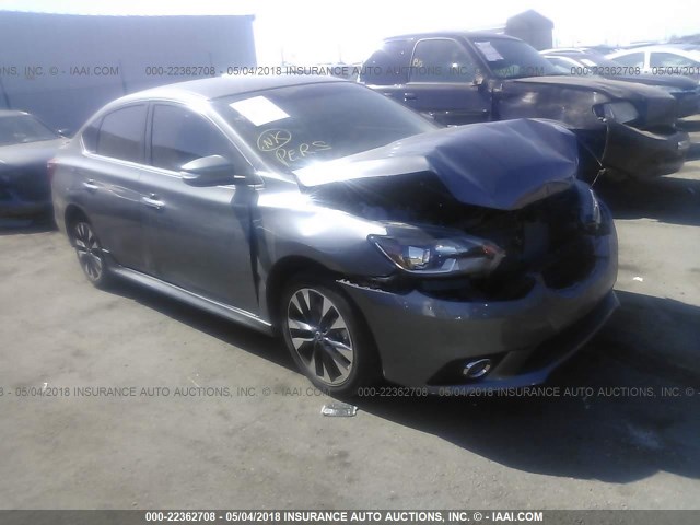 3N1AB7AP6GY221687 - 2016 NISSAN SENTRA S/SV/SR/SL GRAY photo 1