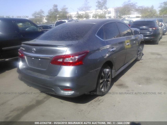 3N1AB7AP6GY221687 - 2016 NISSAN SENTRA S/SV/SR/SL GRAY photo 4