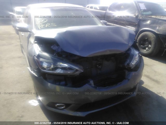 3N1AB7AP6GY221687 - 2016 NISSAN SENTRA S/SV/SR/SL GRAY photo 6