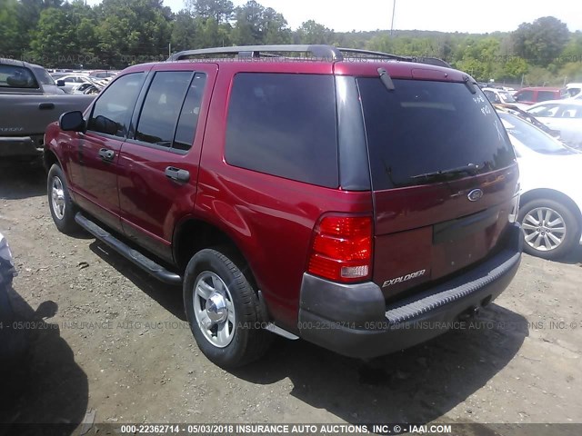 1FMZU62K93UC54702 - 2003 FORD EXPLORER XLS/XLS SPORT RED photo 3