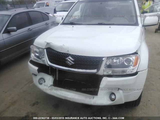 JS3TD148594100318 - 2009 SUZUKI GRAND VITARA XSPORT WHITE photo 6