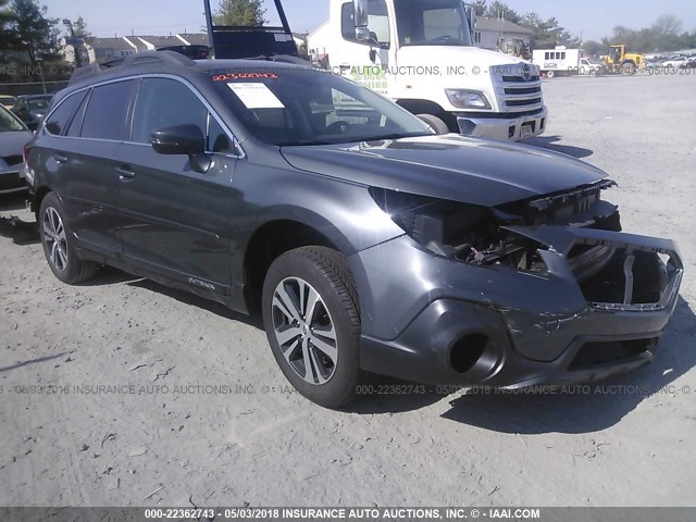 4S4BSANC3J3243423 - 2018 SUBARU OUTBACK 2.5I LIMITED GRAY photo 1