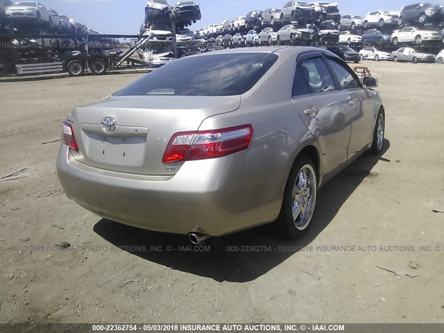 4T1BE46K77U563569 - 2007 TOYOTA CAMRY NEW GENERAT CE/LE/XLE/SE GOLD photo 4