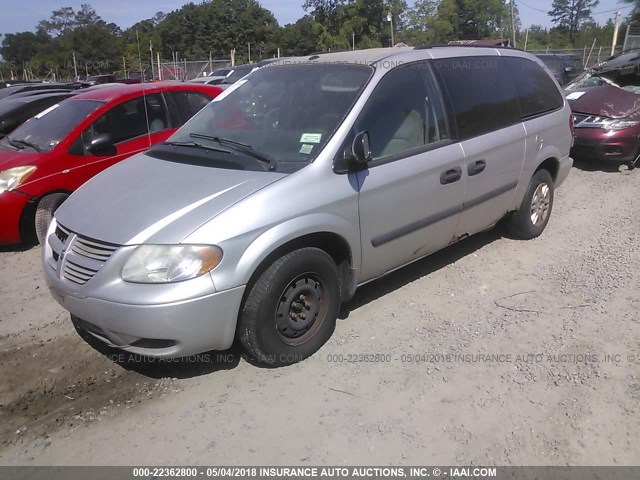 1D4GP24R86B736392 - 2006 DODGE GRAND CARAVAN SE SILVER photo 2