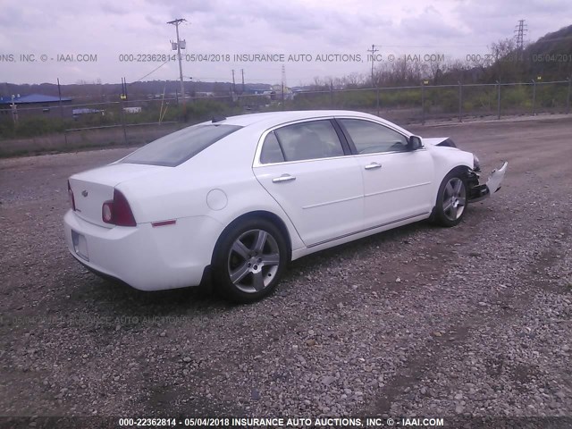 1G1ZC5E09CF194882 - 2012 CHEVROLET MALIBU 1LT თეთრი ფოტო 4