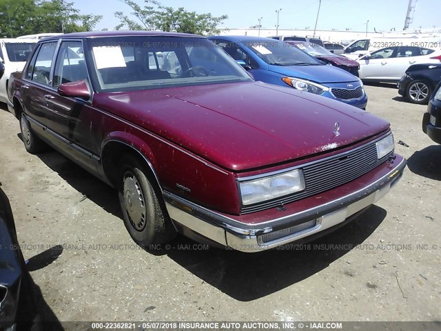 1G4HR54C9KH534043 - 1989 BUICK LESABRE LIMITED RED photo 1