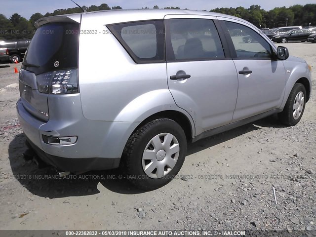 JA4MS31X27U009157 - 2007 MITSUBISHI OUTLANDER ES/LS Gümüş foto 4