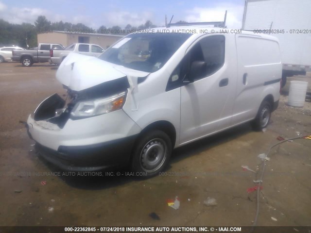3N63M0YN7FK714627 - 2015 CHEVROLET CITY EXPRESS LS WHITE photo 2