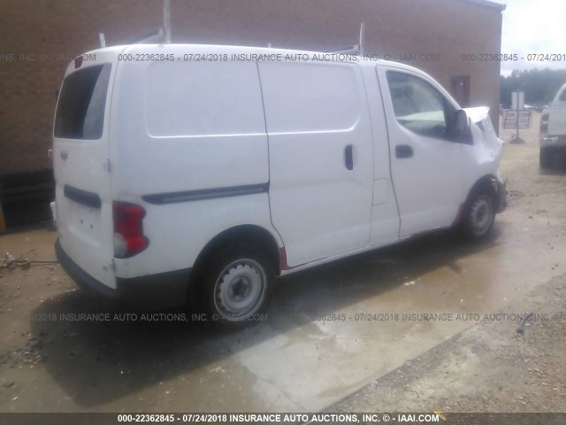 3N63M0YN7FK714627 - 2015 CHEVROLET CITY EXPRESS LS WHITE photo 4