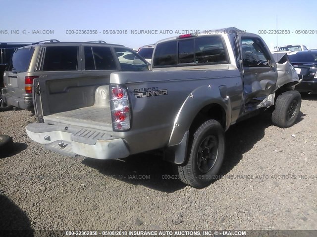 1N6ED26T13C450554 - 2003 NISSAN FRONTIER KING CAB XE/KING CAB SE SILVER photo 4