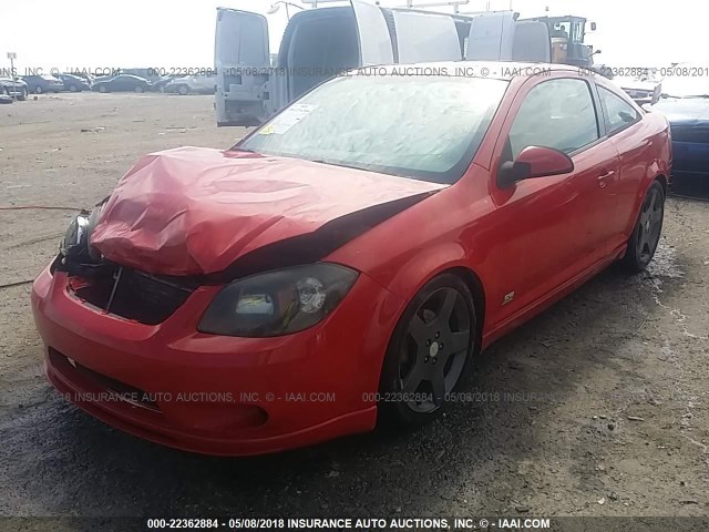 1G1AP14P467630724 - 2006 CHEVROLET COBALT SS SUPERCHARGED RED photo 2