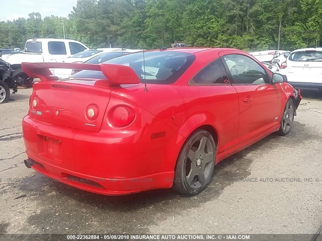 1G1AP14P467630724 - 2006 CHEVROLET COBALT SS SUPERCHARGED RED photo 4
