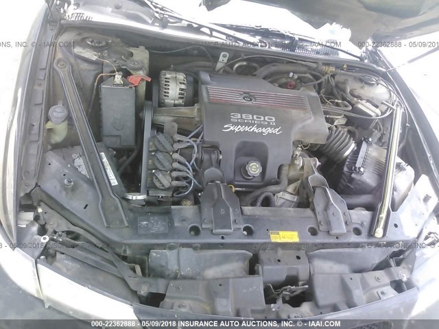 1G2WR12121F161268 - 2001 PONTIAC GRAND PRIX GTP BLACK photo 10