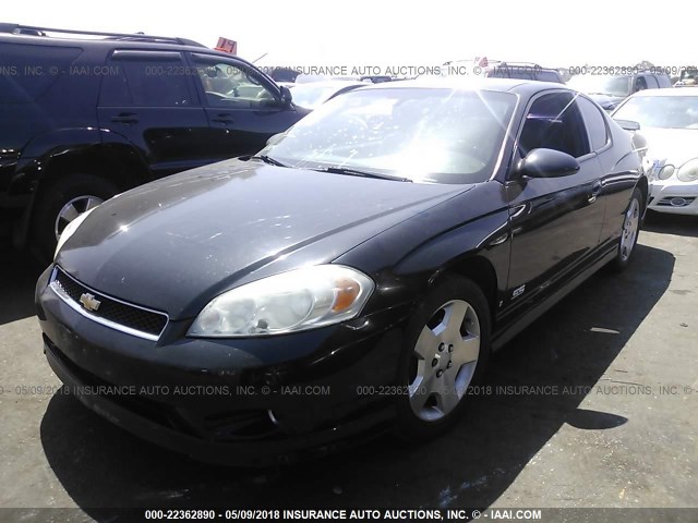 2G1WL15CX79418598 - 2007 CHEVROLET MONTE CARLO SS შავი ფოტო 2