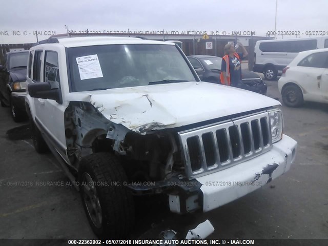 1J8HG48K77C546436 - 2007 JEEP COMMANDER WHITE photo 1
