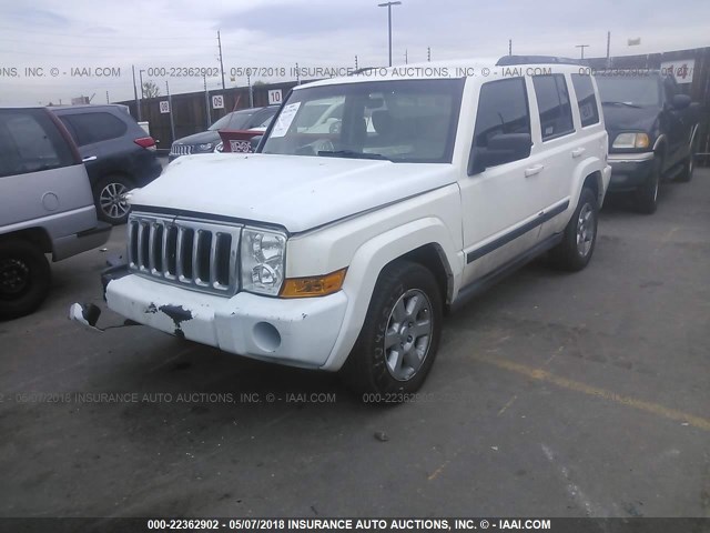 1J8HG48K77C546436 - 2007 JEEP COMMANDER WHITE photo 2