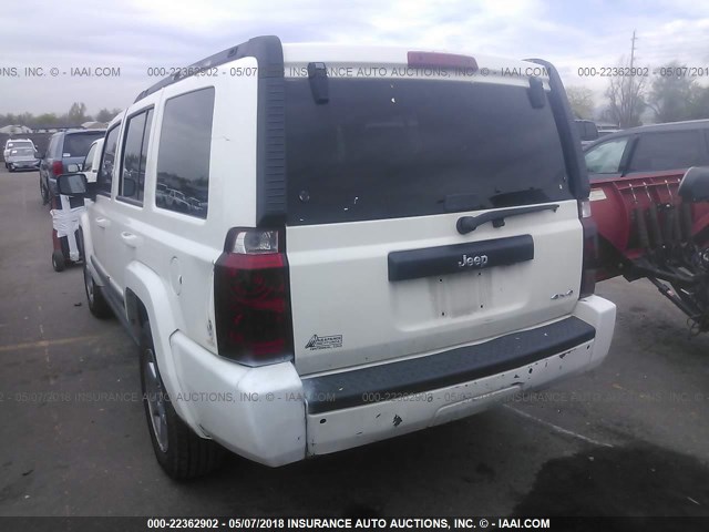 1J8HG48K77C546436 - 2007 JEEP COMMANDER WHITE photo 3