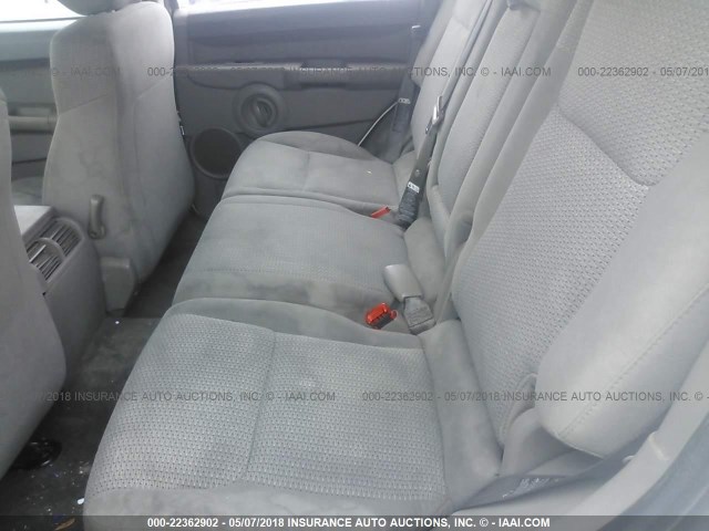 1J8HG48K77C546436 - 2007 JEEP COMMANDER WHITE photo 8