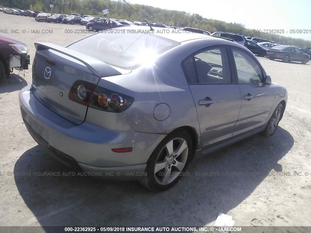 JM1BK323051236788 - 2005 MAZDA 3 S GRAY photo 4