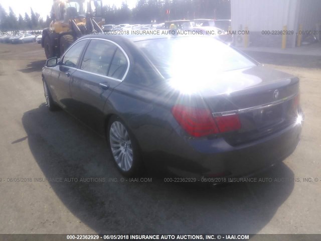 WBAKC8C57BC432136 - 2011 BMW 750 LXI GRAY photo 3