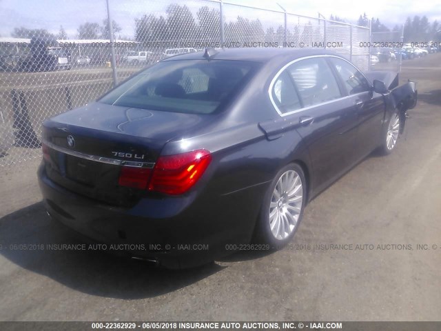 WBAKC8C57BC432136 - 2011 BMW 750 LXI GRAY photo 4