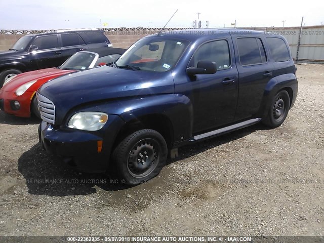 3GNCA13D18S704122 - 2008 CHEVROLET HHR LS BLUE photo 2