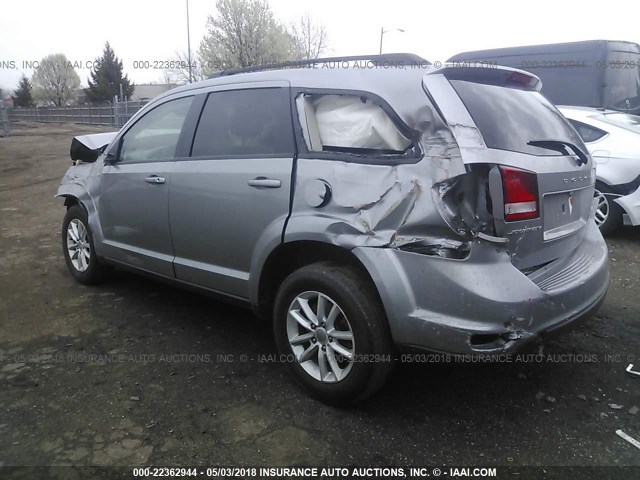 3C4PDCBB0GT202305 - 2016 DODGE JOURNEY SXT SILVER photo 3