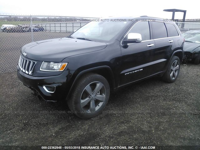 1C4RJFBG7FC831620 - 2015 JEEP GRAND CHEROKEE LIMITED BLACK photo 2