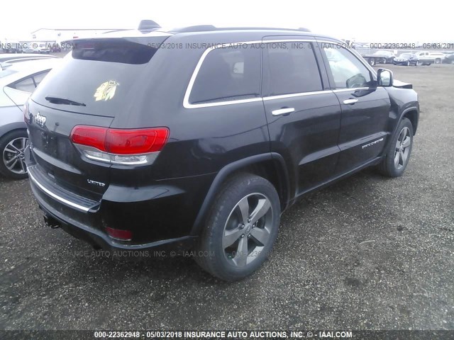 1C4RJFBG7FC831620 - 2015 JEEP GRAND CHEROKEE LIMITED BLACK photo 4