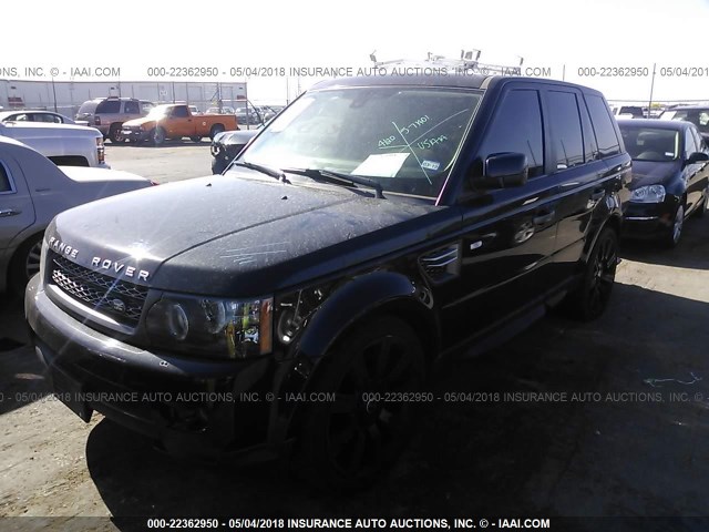 SALSK2D45BA269970 - 2011 LAND ROVER RANGE ROVER SPORT LUX BLACK photo 2