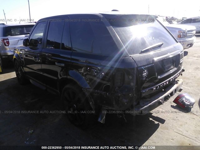 SALSK2D45BA269970 - 2011 LAND ROVER RANGE ROVER SPORT LUX BLACK photo 3