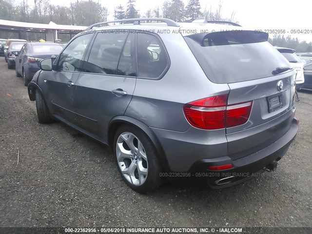 5UXFE83548L163860 - 2008 BMW X5 4.8I GRAY photo 3