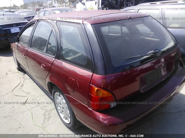 1G8ZJ8275VZ283800 - 1997 SATURN SW2 RED photo 3