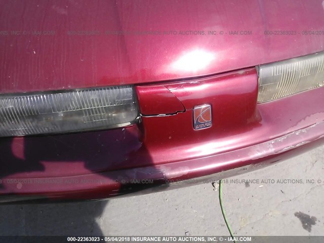 1G8ZJ8275VZ283800 - 1997 SATURN SW2 RED photo 6