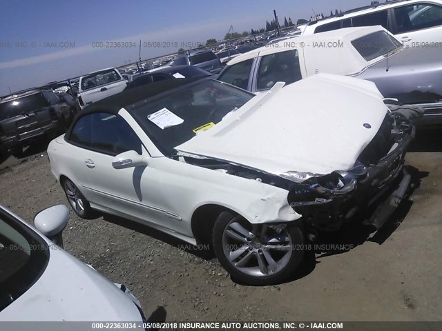 WDBTK56F49F265514 - 2009 MERCEDES-BENZ CLK 350 WHITE photo 1