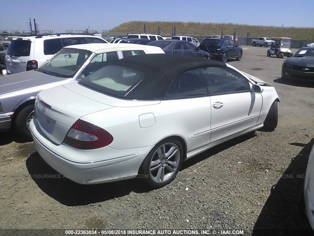 WDBTK56F49F265514 - 2009 MERCEDES-BENZ CLK 350 WHITE photo 4