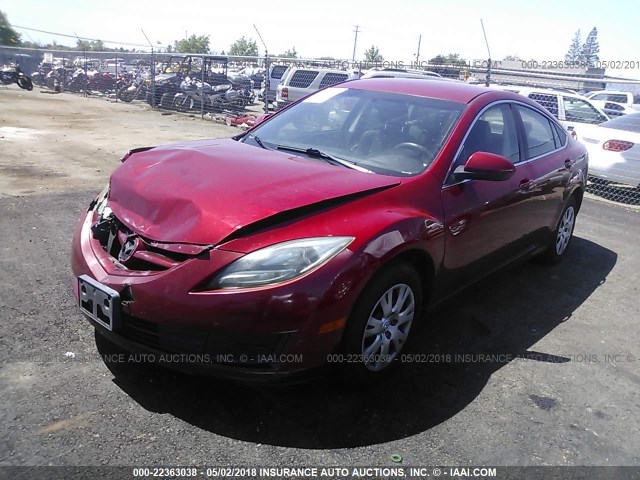 1YVHZ8BH1B5M16133 - 2011 MAZDA 6 I أحمر صورة 2