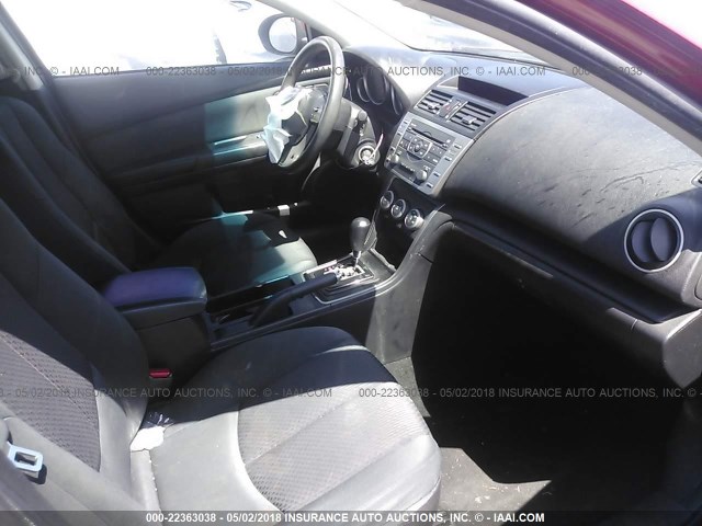 1YVHZ8BH1B5M16133 - 2011 MAZDA 6 I أحمر صورة 5