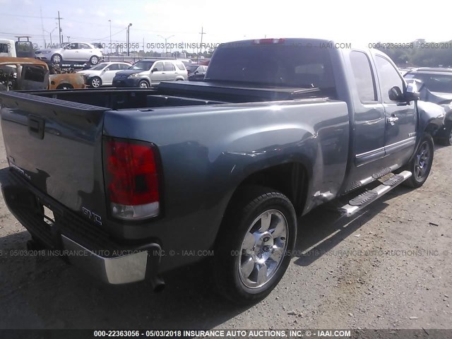 1GTR1VE05BZ461638 - 2011 GMC SIERRA C1500 SLE Light Blue photo 4